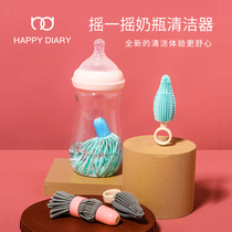 hd baby bottle brush baby bottle cleaning artifact nipple brush portable shabby silicone cleaning brush baby tool set