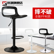 Bar stool Modern simple high stool Front desk bar chair Household Nordic bar stool Creative stool Lifting bar chair