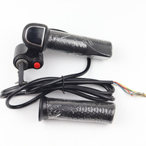 Electric vehicle liquid crystal transfer accelerator throttle handle speed mileage power display Harley special 60V
