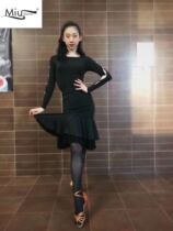 Amanda dance suit Miu002 One-piece top Super beautiful skirt thin professional suit Speed Latin practice suit