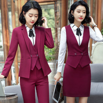  Hotel professional wear womens suit 2020 new slim interview formal dress fashion formal dress suit tooling autumn