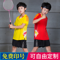 Children badminton suit suit men custom summer table tennis tennis volleyball quick-drying short-sleeved team team clothes women