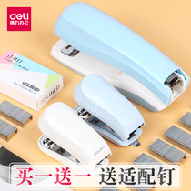 Deli stapler Medium student small stapler Small fresh simple cute mini stapler Universal No 12 nail standard office stapler
