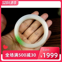Natural Xinjiang and unexpected Pui Cui womens bracelet with certificate support review Jewelry bag quality oil moist delicate flawless