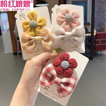 Net red ins bow hairclip female girl Japanese bangs clip back head clip headgear hair accessories hair card