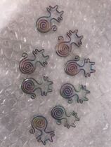 late smart small kitty back-shaped pin laser tunic pin 8 only