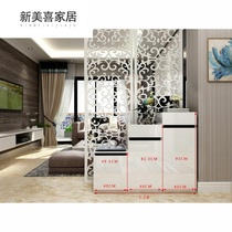 Shoe cabinet baking paint combination cabinet high and low partition entrance door stepped double-sided shoe cabinet modern simple hall cabinet large capacity