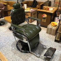 Oil head chair mens chair bronzed and released beauty hair chair raised hair stool high-end hair salon haircut chair to put down the big chair