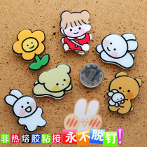 7 colors 7 grain acrylic cute baby cute by nail workword color nail creative cork big head figure nail can nail wall nail