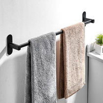 Youqin Nordic towel rack punch-free toilet Stainless steel bathroom rack pole toilet rack Wall-mounted