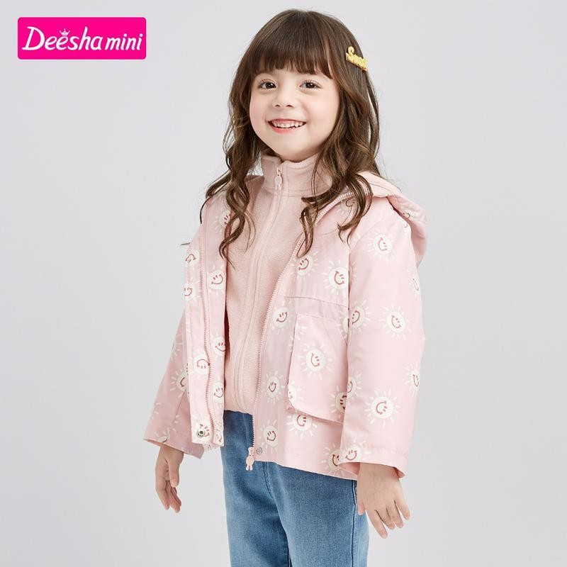 Deesha Desha's new female mid-boy baby blouse fashion detachable one-in-three-wearing girl's submachine clothes-Taobao