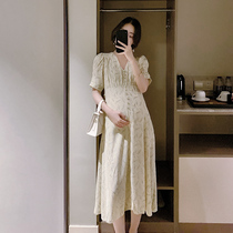 Maternity dress spring summer suit jumpsuit jumpsuit 2021 Spring Summer new fashion chiffon skirt long summer