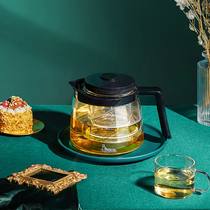 Hengfu tea set Glass tea pot Elegant cup Tea cup Tea water separation tea maker Household filter set Proud pot