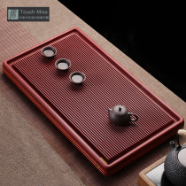Touch Miss electric Wood tea tray simple home creative whole block drainage tea table kung fu tea set tea tray