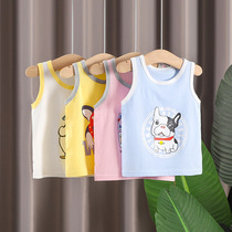 2022 childrens vest Summer new boy sleeveless full cotton blouse Korean version girls undershirt full cotton vest cotton