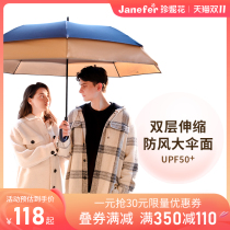 Jennifer Jnc Magic Umbrella Double-layer Home Enlarged Double Wind-resistant Sunscreen and UV-Proof Golf Umbrella