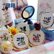 DMC cross stitch kit personality DIY gift simple exquisite fruit makeup mirror seven optional