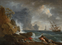 T036 (France) Vernet (Claude-Joseph Vernet) Landscape Oil Painting High Definition Gallery