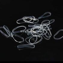 300 Hair Tie Band Ponytail Holder Elastic Rubber Clear Whit