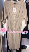 MjstyleTOPFEELING counter womens short sleeve dress 619060169 khaki