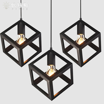 Nordic simple creative art personality three-head chandelier iron dining chandelier bar lighting study lamps