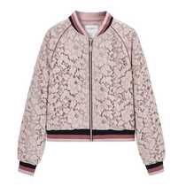 Taiping bird 2018 autumn new short lace stitching baseball womens clothing embroidery jacket jacket