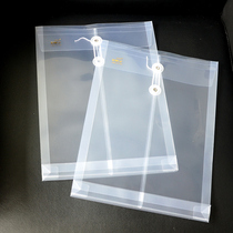 A4 Transparent File Bag File Bag Plastic Waterproof File Bag Padded File Bag Lanyard Cover