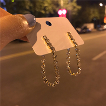 Earrings 2021 new fashion net red drop earrings femininity long stud earrings simple cold feng shui drops geometric ear jewelry