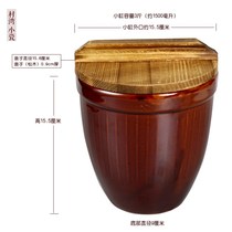 New tank coarse sauce cylinder cylinder with lid cylinder Sheng ceramic water pig oil for household miscellaneous grain millet cylinder pottery cylinder hot rice pail