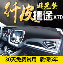 Chery Jiettu X70 X90 car supplies s decorative modified interior special central control instrument panel sunscreen light-proof pad