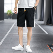 Shorts men 2021 summer trend loose five-point workwear breeches seven points Tide brand outside wear thin casual pants Tide brand