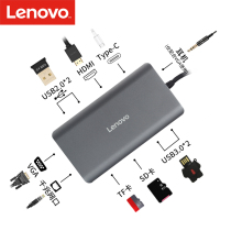 Lenovo HUB splitter HDMI HD USB3 0 network card reader docking station eleven-in-one multifunctional VGA