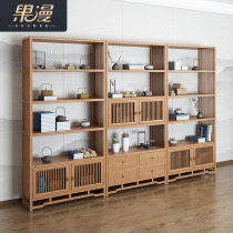  Bogu rack partition solid wood multi-treasure pavilion Chinese tea cabinet shelf simple modern display rack Multi-layer tea rack floor-to-ceiling