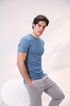 Haoyifu Gaoding A good T 80S single yarn water soft cotton short-sleeved round neck base shirt with ice feeling 6 colors