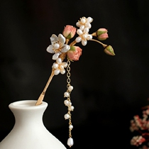 Antique headdress hairpin step hairpin lady retro wild small fresh freshwater pearl eternal flower fashion hair accessories