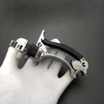 Tomahawk slingshot big brace Titanium alloy tc21 CNC bow reconfiguration bow hollow flat rubber band adjustable big bow door