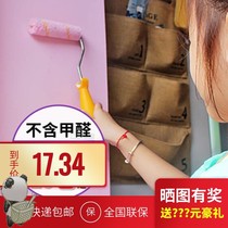  Wall repair paint beige bathroom light gray wooden door room European pattern color card inner wall roller living room brush