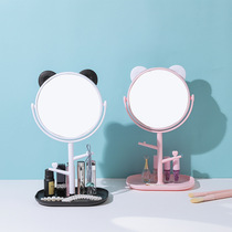 Cangqiang creative HD desktop rotatable makeup mirror Female desktop student dormitory Princess mirror dressing mirror