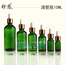 Essential oil bottle diy blending tool glue head dropper blending bottle 10ml green glass dropper essential oil bottle