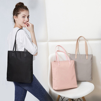 Vertical Style Light Oxford Cloth Large Bag Large Capacity Tot Bag Woman Waterproof Nylon Single Shoulder Bag Japan Hand Paper Bag