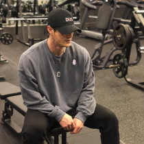 Muscle Captain Fitness Tide Brand Autumn Pullover Round Neck Print Plus Size Sweatshirt Men Sports Brothers base shirt Long Sleeve