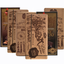 Imported Russian dark chocolate kraft 72%90 % of Sparta gram pure cocoa butter satiety with food