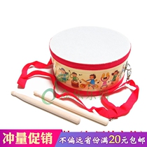 8-inch double-sided small war drum children Orff percussion instrument drum toy kindergarten early education teaching aids