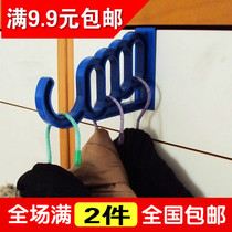 Japanese door rear coat adhesive hook door back 4 holes 1 hook coat hook 5 with clothes hook load 10kg
