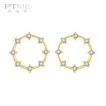 Earring simple Female small temperament Korean advanced sense niche cold wind earrings exquisite sleep without picking earrings