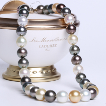 Xinru Morandi Color Mixed Deep Sea Pearl Necklace Tahiti Black Nanyang Gold String Pearl Pearl Send Mom