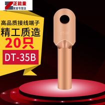 DT-35 square copper nose Copper connector cable nose 20 oil plugging terminal blocks pickled copper ears