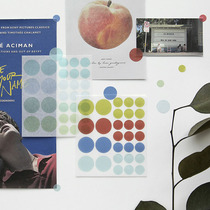Offer creative movie notes Handbook and paper sticker salt dot base hand account decoration material stickers