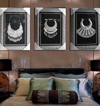 Customized Miao silver ornaments hanging wall jewelry hotel special silver decoration painting