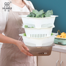 Huarui plastic bowl kitchen drain bowl rack lidless cup tableware storage box Dish rack storage rack